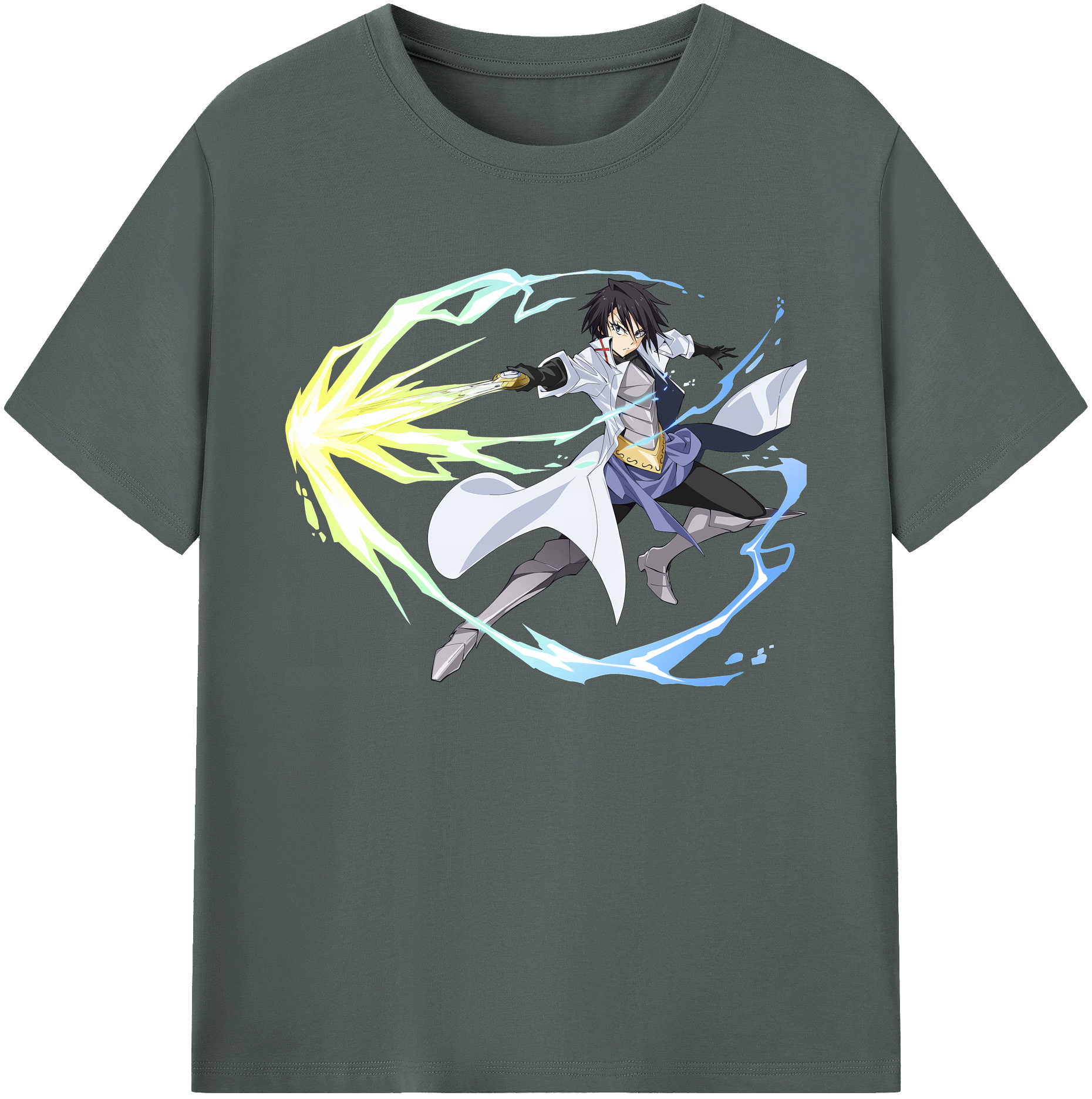 （画像用） 転スラ Regarding Reincarnated to Slime 綿100％ メンズ半袖Tシャツ｜肌触りやわらか＆通気性